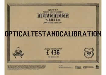 Movember Certificate