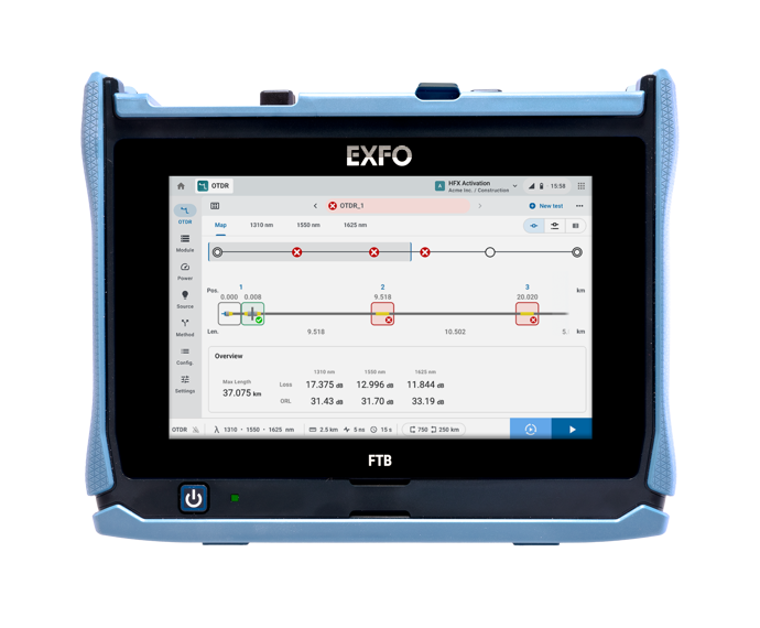 Exfo FTB Lite 720D Connected access OTDR