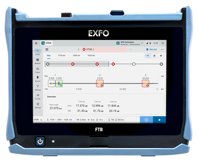 Exfo FTB Lite 730D Connected PON/metro OTDR