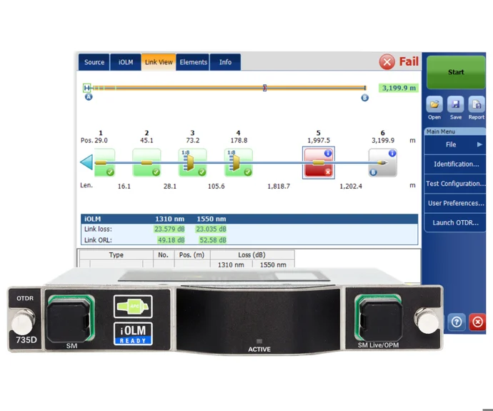 Exfo FTBx-735D PON/metro FTTx/MDU OTDR - Image 2